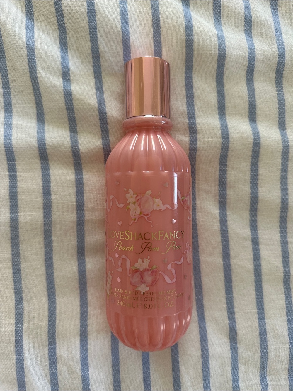 LoveShackFancy Peach Pom Pom Hair & Body Mist - NEW